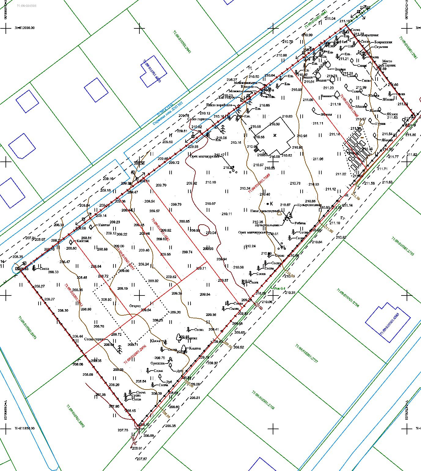 Топографическая съемка для ландшафтного дизайна